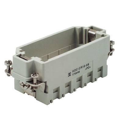 Obudowa przemysłowa wykonana z wytrzymałego szarego tworzywa sztucznego przeznaczona do podłączeń elektrycznych. Posiada metalowe śruby po bokach do mocowania.