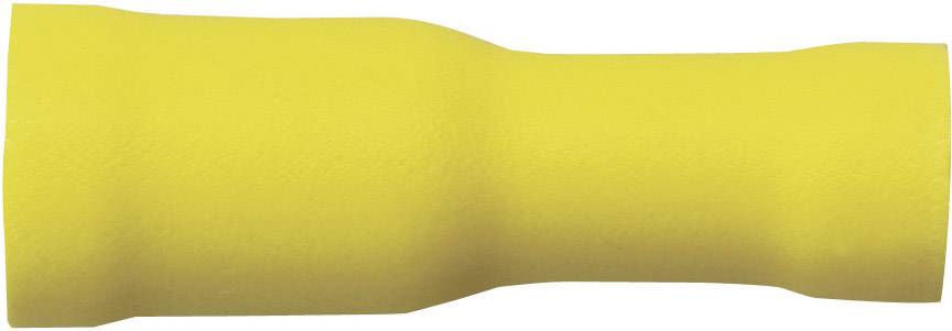 Żółty, rurkowaty obiekt na białym tle.