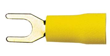 Плоскі контактні клеми Sinus Live GKS діаметром 6,0 мм, жовті, комплект з 10 шт.