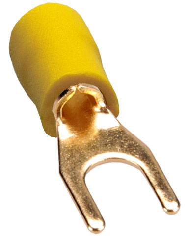 Плоскі контактні клеми Sinus Live GKS діаметром 6,0 мм, жовті, комплект з 10 шт.