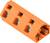 Trójstykowe złącze elektryczne w kolorze pomarańczowym.
