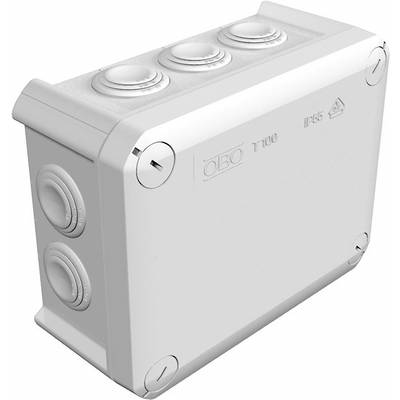 Skrzynka przyłączeniowa OBO Bettermann T100, IP66, (D x S x W) 150 x 116 x 67 mm, szaro-biały (ral 7035), 1 szt.