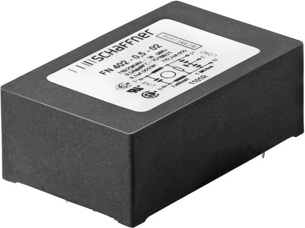 <br> Schaffner<br> FN 402-0.5-02<br> FN 402-0.5-02<br> Filtr szumów<br> <br> 250 V/AC<br> 0.5 A<br> 40 mH<br> (D x S x W) 45 x 28 x 16.5 mm<br> 1 szt.<br> <br>