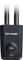 Czarny wzmacniacz sygnału TP-Link z dwiema antenami i przyciskiem WPS, zwiększający zasięg sieci bezprzewodowej, świecący na zielono podczas pracy.