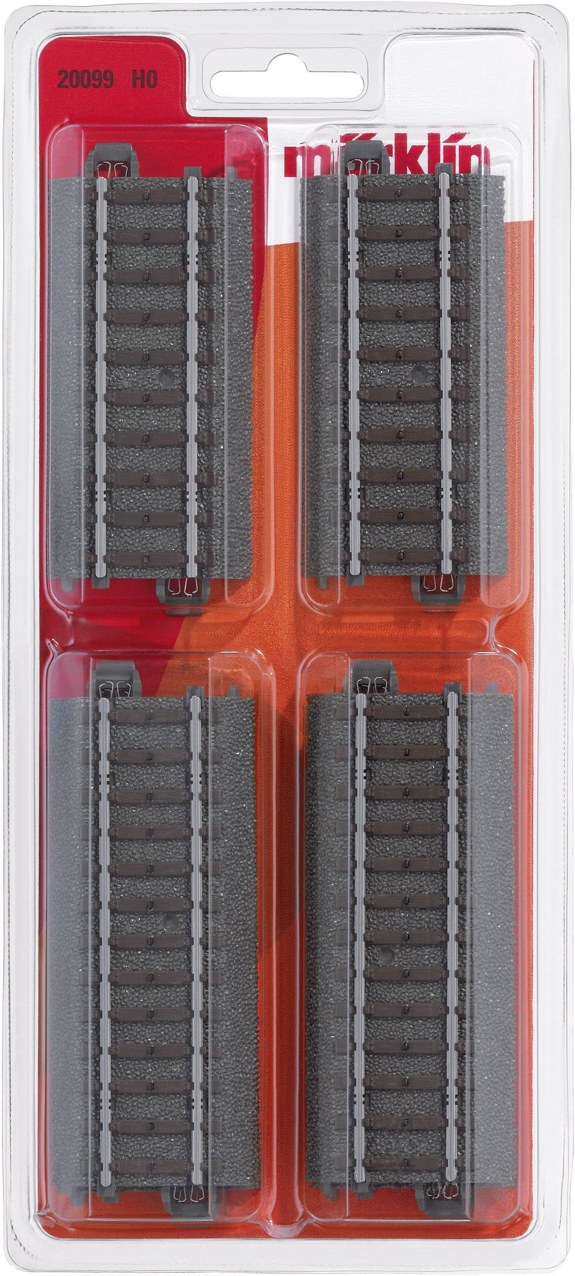 H0 Marklin C (з основою) 20099 Рейка - пряма 6 шт.