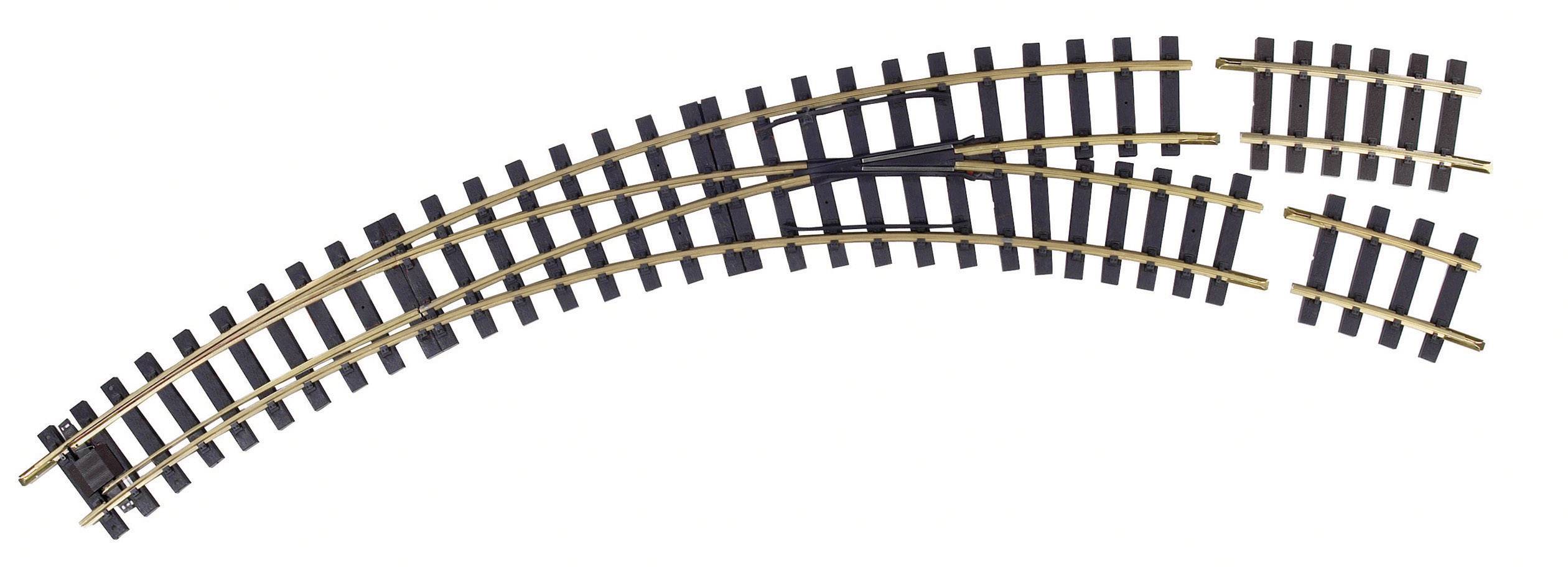 Колія Piko BWR R3, 35225, вигнутий стрілочний перемикач, правий, r= 921,54 мм, кут 30°/15°, шкала G