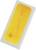Prostokątna tabletka w kolorze żółto-pomarańczowym na białym tle.