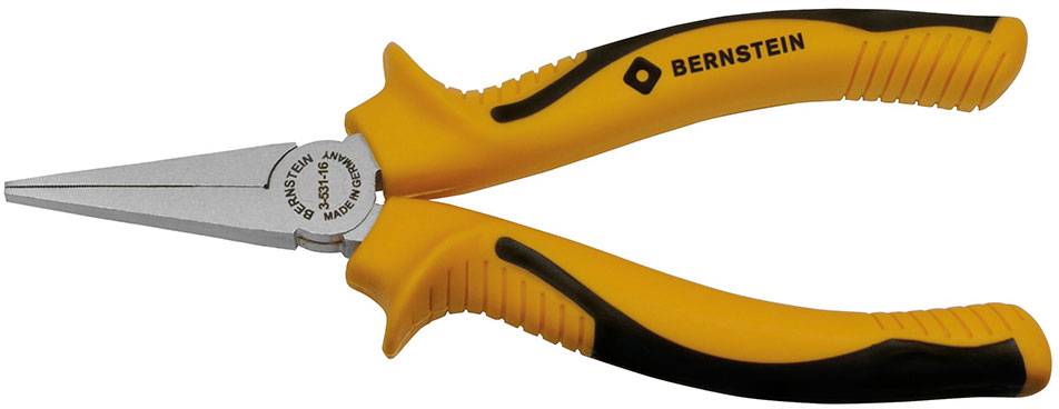BERNSTEIN Tools for Electronics 3-531-1 dla elektroników i mechaników Szczypce płaskie proste stal specjalna 140 mm