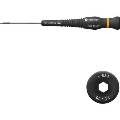 Wkrętak z czarnym uchwytem i końcówką Torx, obok czarny bit Torx o rozmiarze '6-634'.