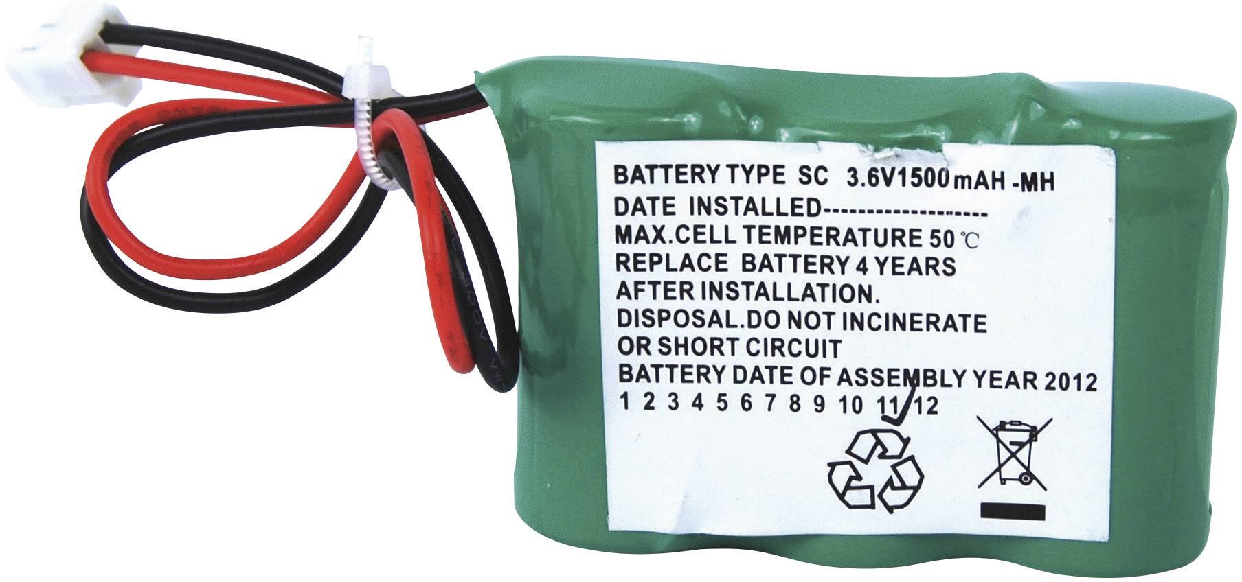 Акумулятор для ліхтаря заднього ходу Beltron ELRD3SC1500, N/A, штекер, 3.6 В, 1500 мАг