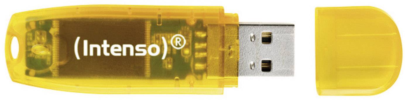 USB-флеш-накопичувач Intenso Rainbow Line 64 ГБ, помаранчевий (прозорий) 3502490 USB 2.0