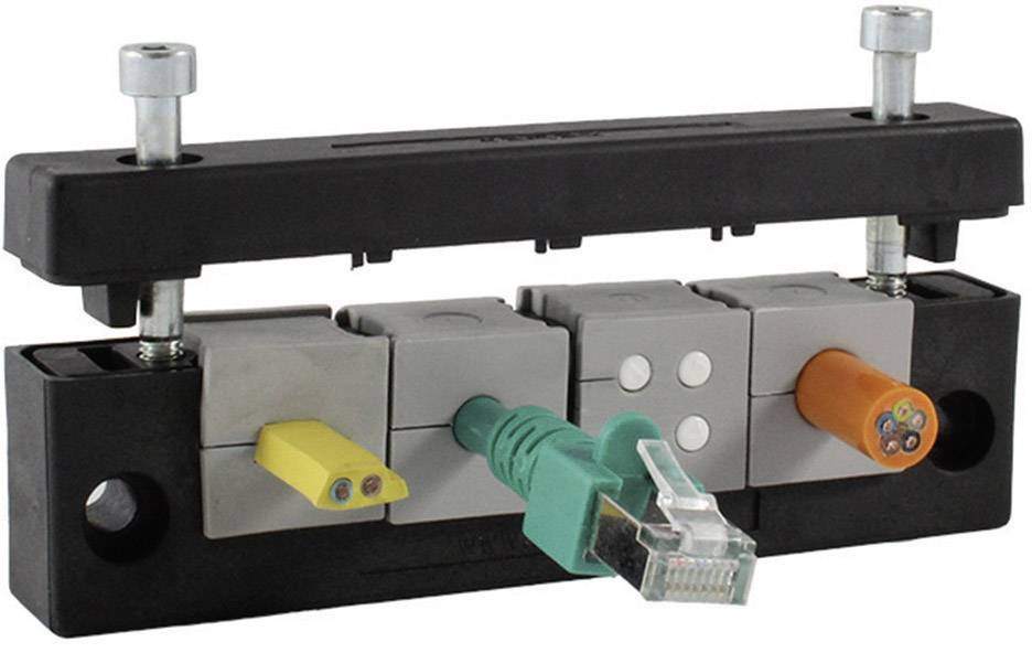 Кабельный ввод Icotek, KEL-E3, 42258, (Д x Ш x В) 72,8 x 39,5 x 17 мм, черный, 1 шт.