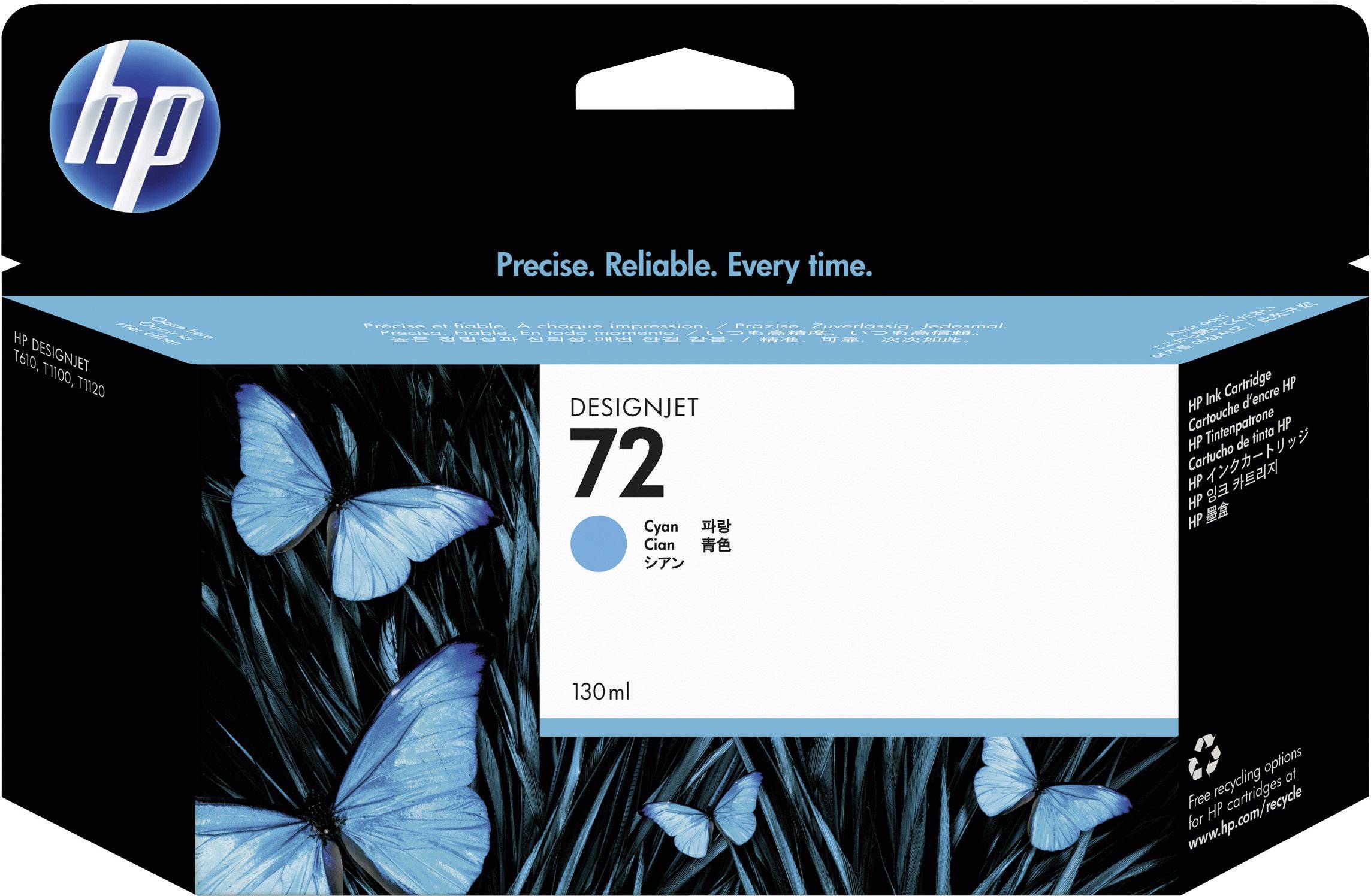 Оригінальний чорнильний картридж HP Ink 72 Cyan C9371A 130 мл