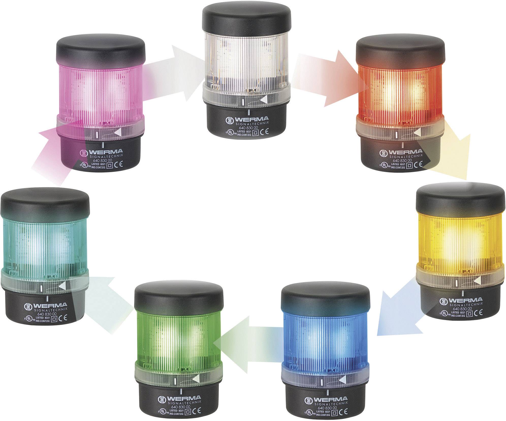 Світлодіодний світлофор Werma Signaltechnik 644.450.55, безперервне світло, IP65, Н/Д