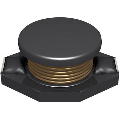 Czarny, cylindryczny element elektroniczny z widoczną miedzianą cewką.