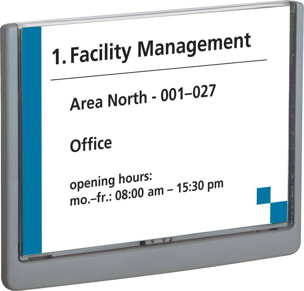 Міцна етикетка для дверей 486637 (Ш x В) 210 мм x 148,5 мм Чорний колір