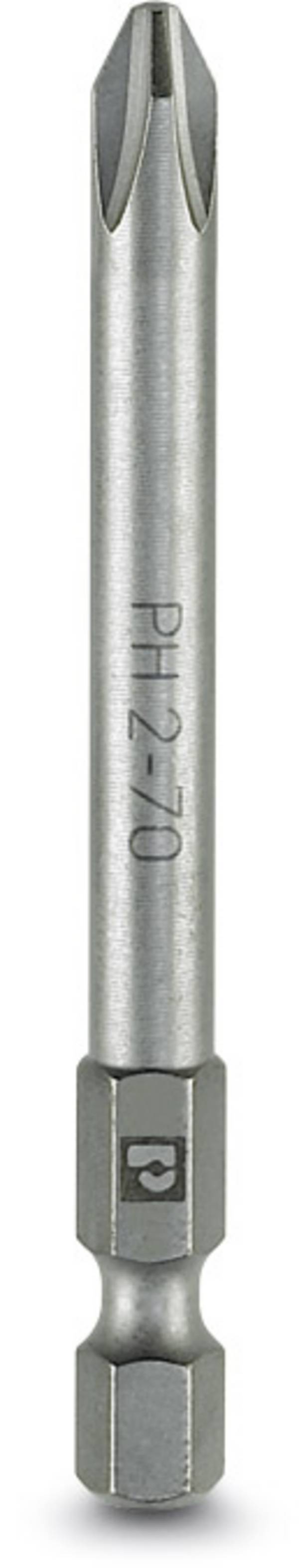 <br>  Phoenix Contact<br>  1212580<br>  SF-BIT-PH 2-50<br>  Bit krzyżakowy<br>  Końcówka wkrętaka: 1/4" (6,3 mm)<br>  Kształt końcówki: krzyżakowy Phillips<br>  PH 2<br>  50 mm<br>