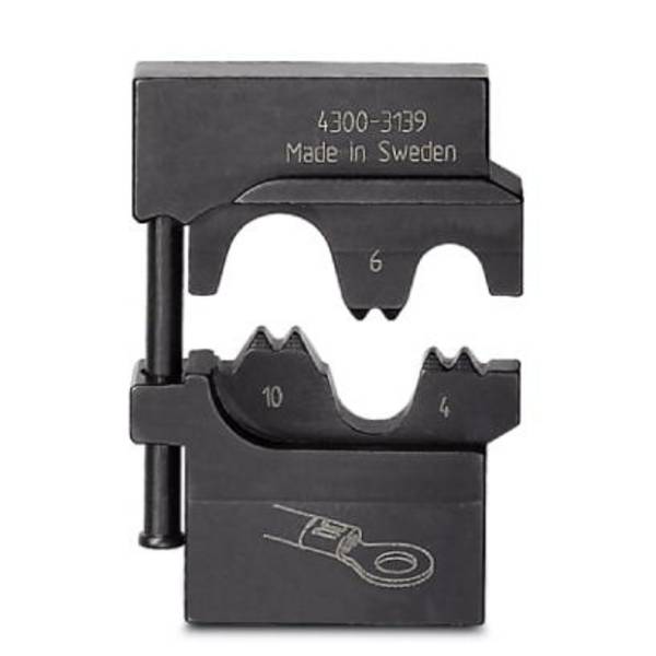 <br>  Phoenix Contact<br>  CRIMPFOX-M RC 10/DIE<br>  1212077<br>  Matryca do zaciskarki<br>  nieizolowana końcówka kablowa<br>  <br>  4 do 10 mm²<br>  <br>  <br>  Kompatybilność z markami Phoenix Contact<br>  469547<br>