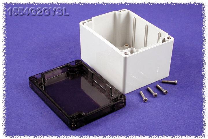 Hammond Electronics 1554G2GYSL Obudowa uniwersalna 120 x 90 x 80 poliwęglan szary 1 szt.