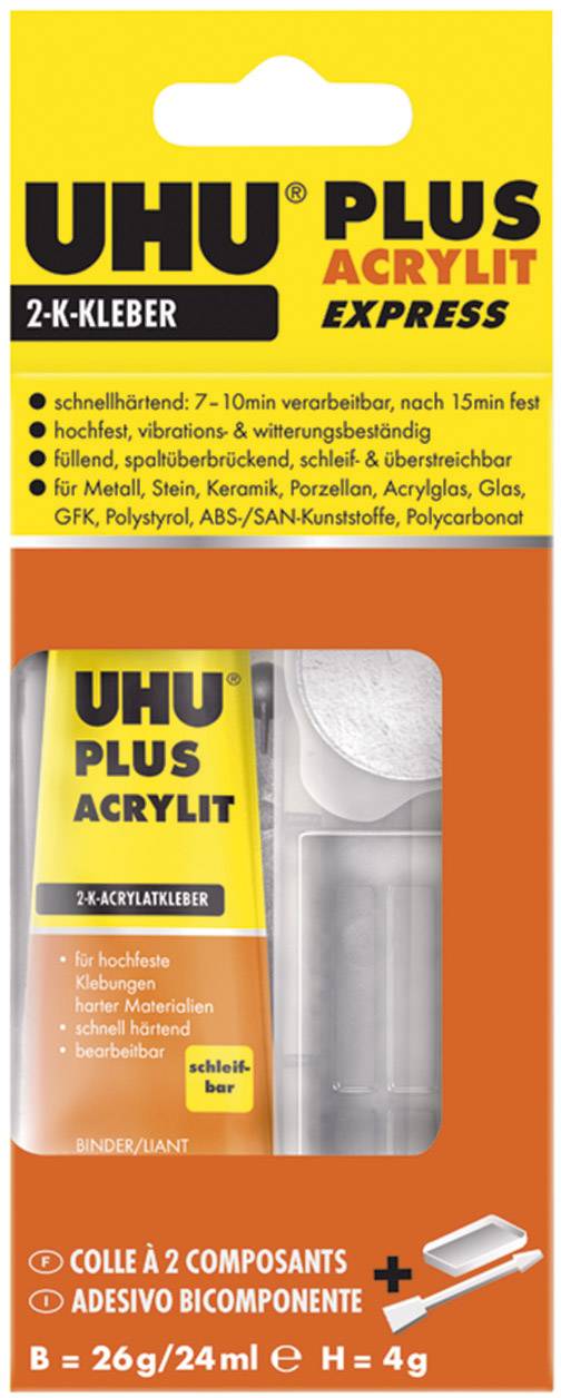 Klej dwukomponentowy UHU Plus Acrylit Express 48315, 30 g-0