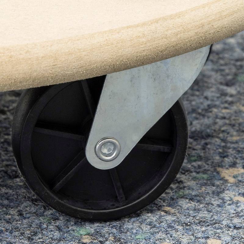 Плоский візок Meister Werkzeuge 0821350 для деревини Максимальне навантаження: 150 кг 350 мм x 350 мм x 100 мм Кількість роликів 4