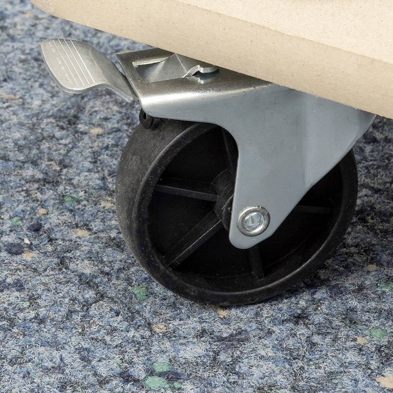 Плоский візок Meister Werkzeuge 0821400 для деревини Максимальне навантаження: 200 кг 590 мм x 290 мм Кількість роликів 4