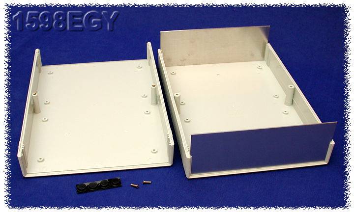 Hammond Electronics 1598EGY Obudowa urządzeń 160 x 160 x 86 ABS szary 1 szt.