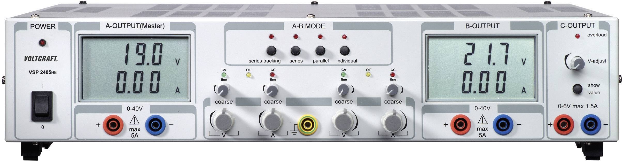 Регульований лабораторний блок живлення VOLTCRAFT VSP 2405 0,1 - 40 В/DC 0 - 5 A 409 Вт