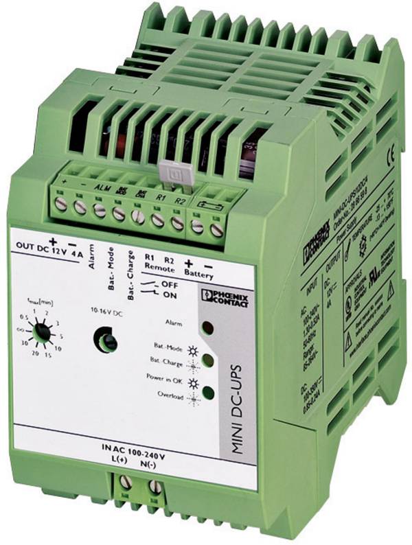 Zasilacz UPS na szynę DIN Phoenix Contact MINI-DC-UPS/12DC/4, 12 V/DC, 85 - 264 V/AC/90 - 350 V/DC