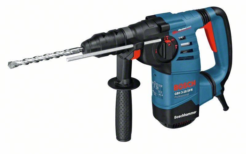 Перфоратор Bosch Professional GBH 3-28 DFR, 800 Вт, 230 В, SDS-Plus, німецький дистриб'ютор
