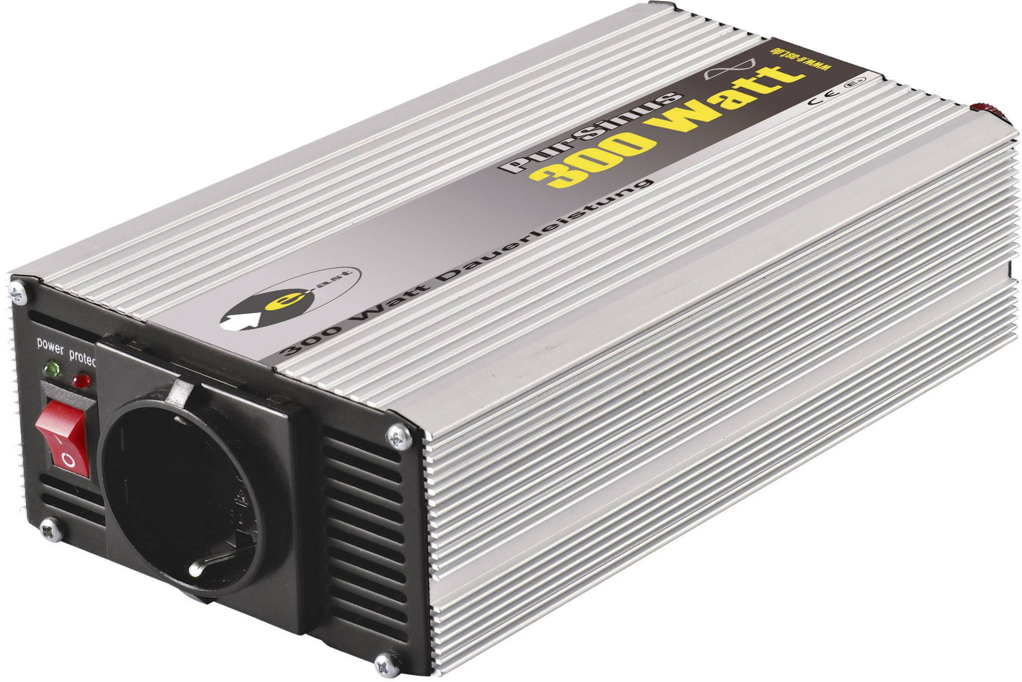 Przetwornica samochodowa e-ast CLS 300-12, 300 W, N/A, złącze żeńskie ze stykiem uziemiającym