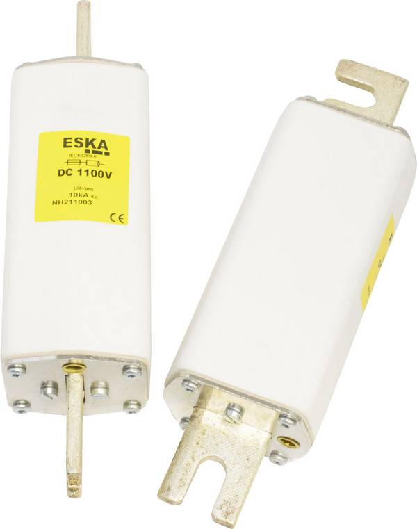 ESKA  NH 2C 1100V DC 250A  Bezpiecznik NH    Kompatybilne bezpieczniki fotowoltaicznych  Rozmiar bezpiecznika = 2C    250 A    1100 V/DC  1 szt.