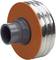 Pomarańczowy adapter kołnierzowy wykonany z tworzywa sztucznego i metalu, typowo stosowany do łączenia przewodów rurowych w przemyśle.