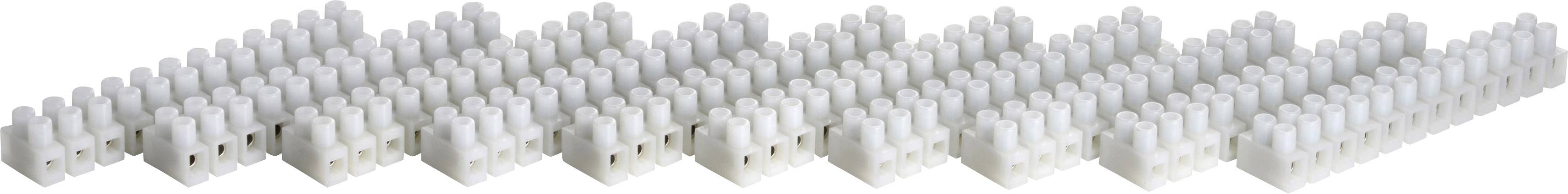 Złącze śrubowe TRU COMPONENTS 523690 0.75-2.5 mm² 0.75-2.5 mm², Ilość styków: 12, 10 szt., biały