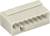 Szary wtyk z tworzywa sztucznego z siedmioma otworami, odpowiedni do prowadzenia instalacji elektrycznych w urządzeniach elektronicznych.