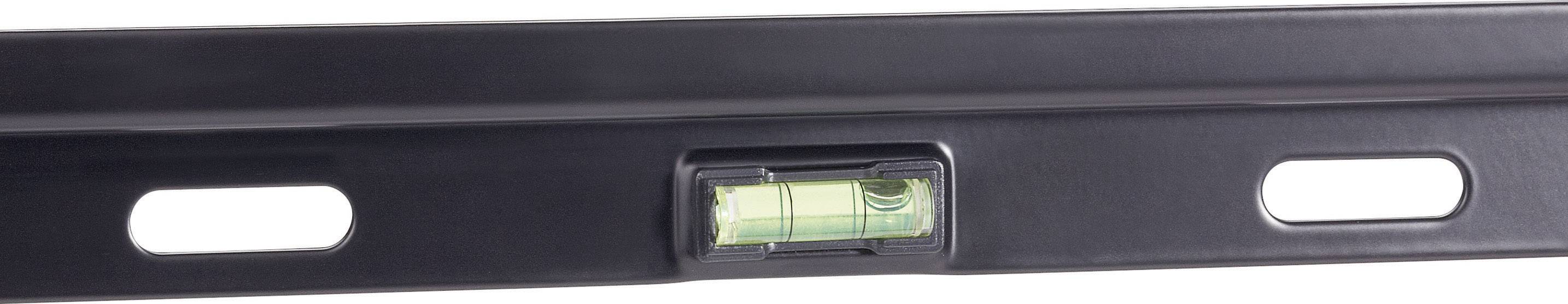 Poziomnica z wbudowaną libelką pośrodku wskazuje, czy powierzchnia jest wypoziomowana.