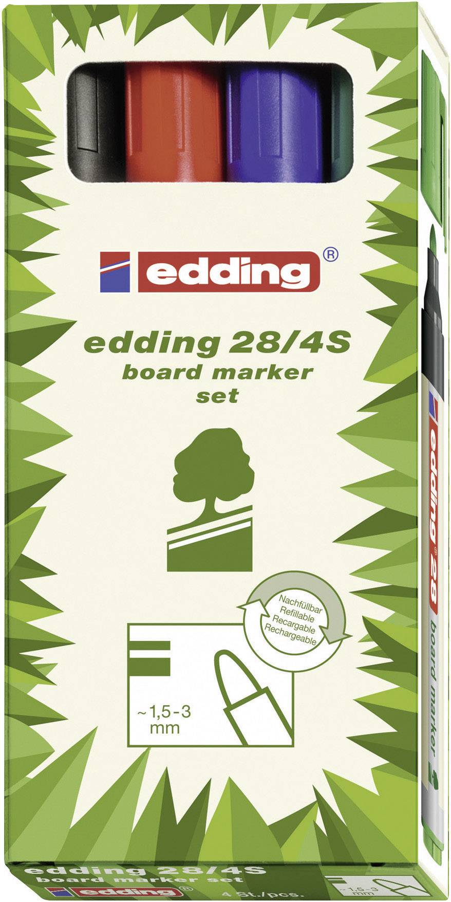 Marker tablicowy Edding EcoLine E-28/4 4-28-4-1999