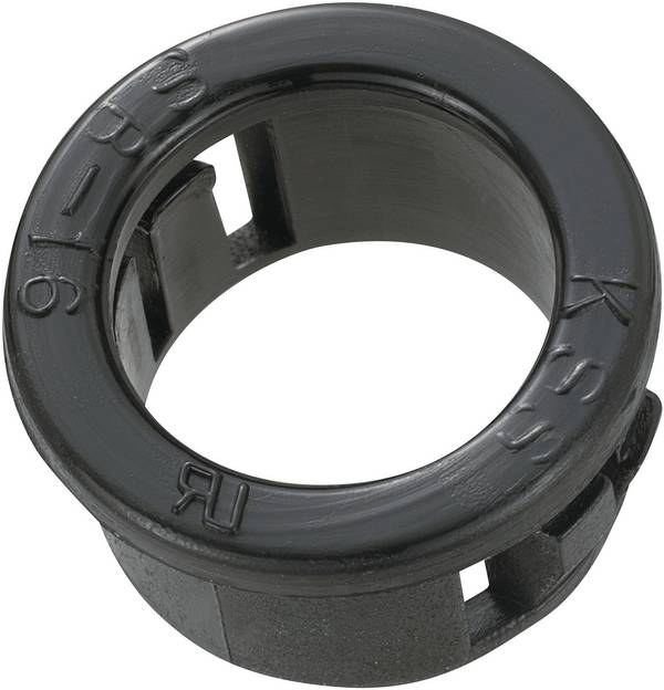 TRU COMPONENTS TC-SBR16203 Przepust kablowy Maksymalna średnica mocowania 12.7 mm Maksymalna grubość płytki 3.2 mm poliamid czarny 100 szt.