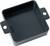 Czarna, kwadratowa plastikowa pokrywa z dwoma bocznymi zaczepami mocującymi i napisem 'G059' na wewnętrznej stronie.