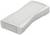 Biała, prostokątna obudowa z tworzywa sztucznego zaokrąglonymi krawędziami, odpowiednia do elektronicznych urządzeń ręcznych lub sterowników.