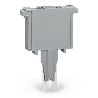 Szary dwubiegunowy mostek z pionowymi połączeniami do łączenia pinów w obwodach elektrycznych.