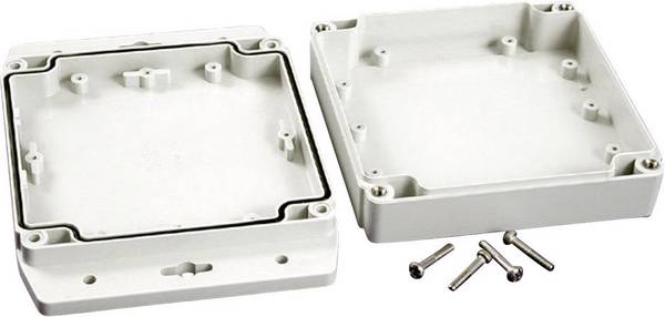 Obudowa uniwersalna Hammond Electronics, poliwęglan, szary błyszczący, (D x S x W) 120 x 120 x 37.2 mm, 1 szt.