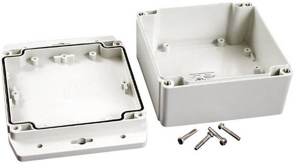Obudowa uniwersalna Hammond Electronics, poliwęglan, szary błyszczący, (D x S x W) 120 x 120 x 62 mm, 1 szt.