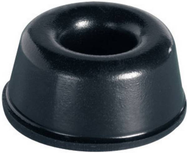Nóżki samoprzylepne; PB Fastener BS-17-BK-R BS-17-BK-R (Ø x W) 22.3 mm x 10.2 mm czarny 6 szt.