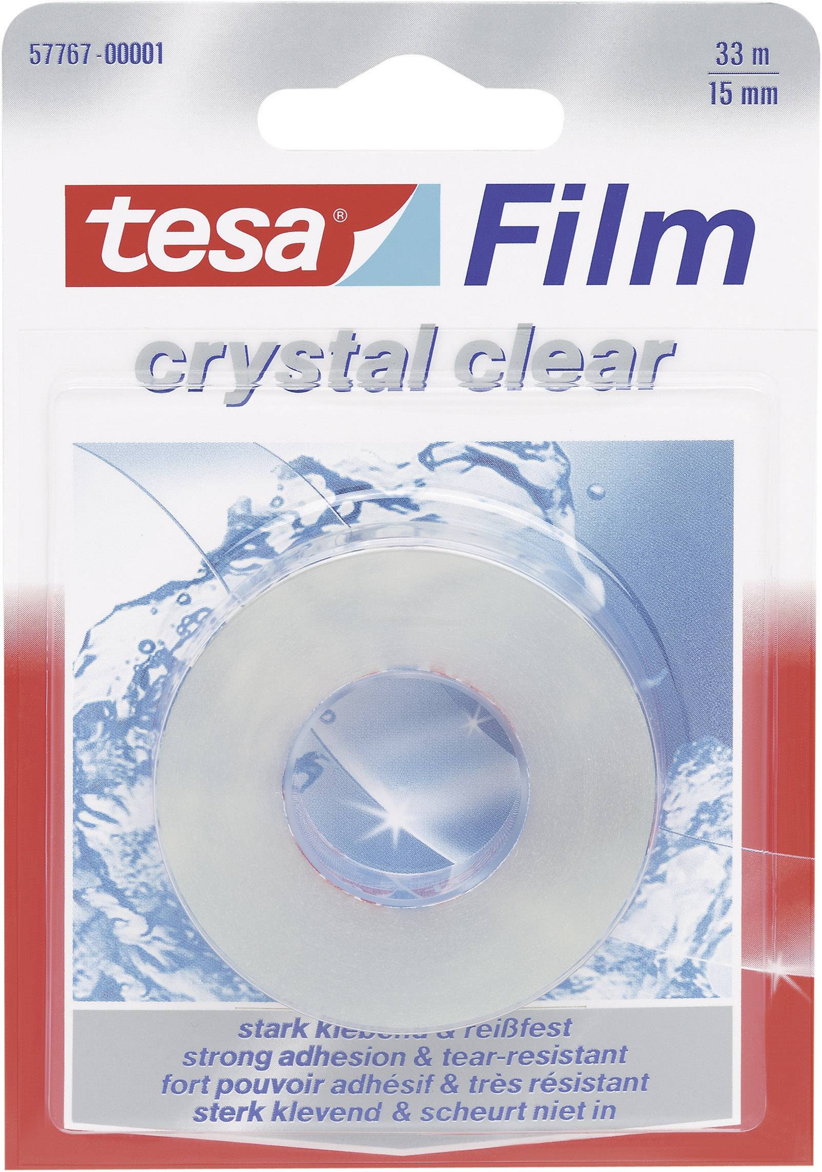 Клейка стрічка tesa crystal 57767-00001-01 (Д x Ш) 33 м x 15 мм 33 м 1 шт.
