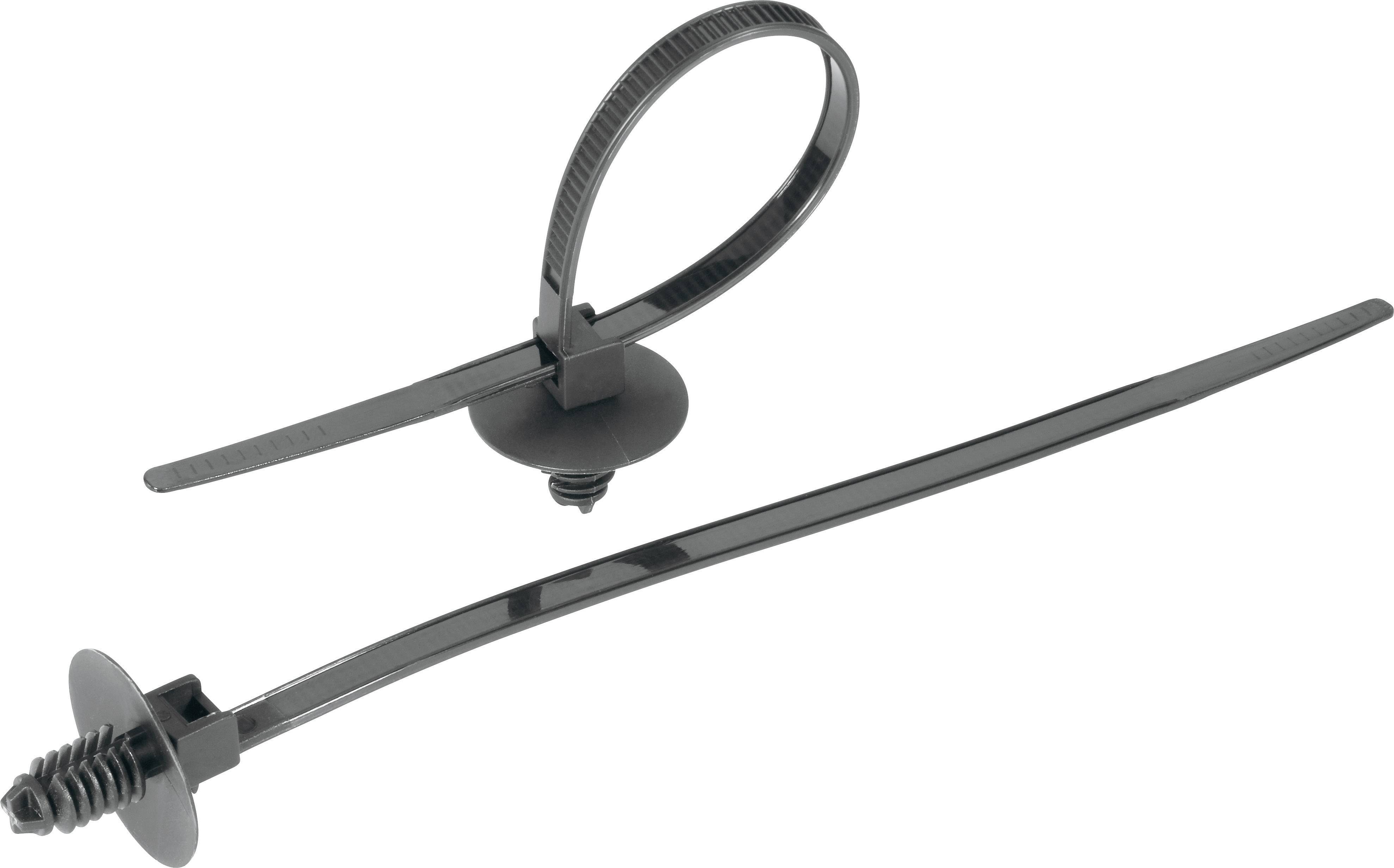 Opaska kablowa TRU COMPONENTS TC-PDVR170BK203 1592908, 169 mm, poliamid 6.6, 1 szt.