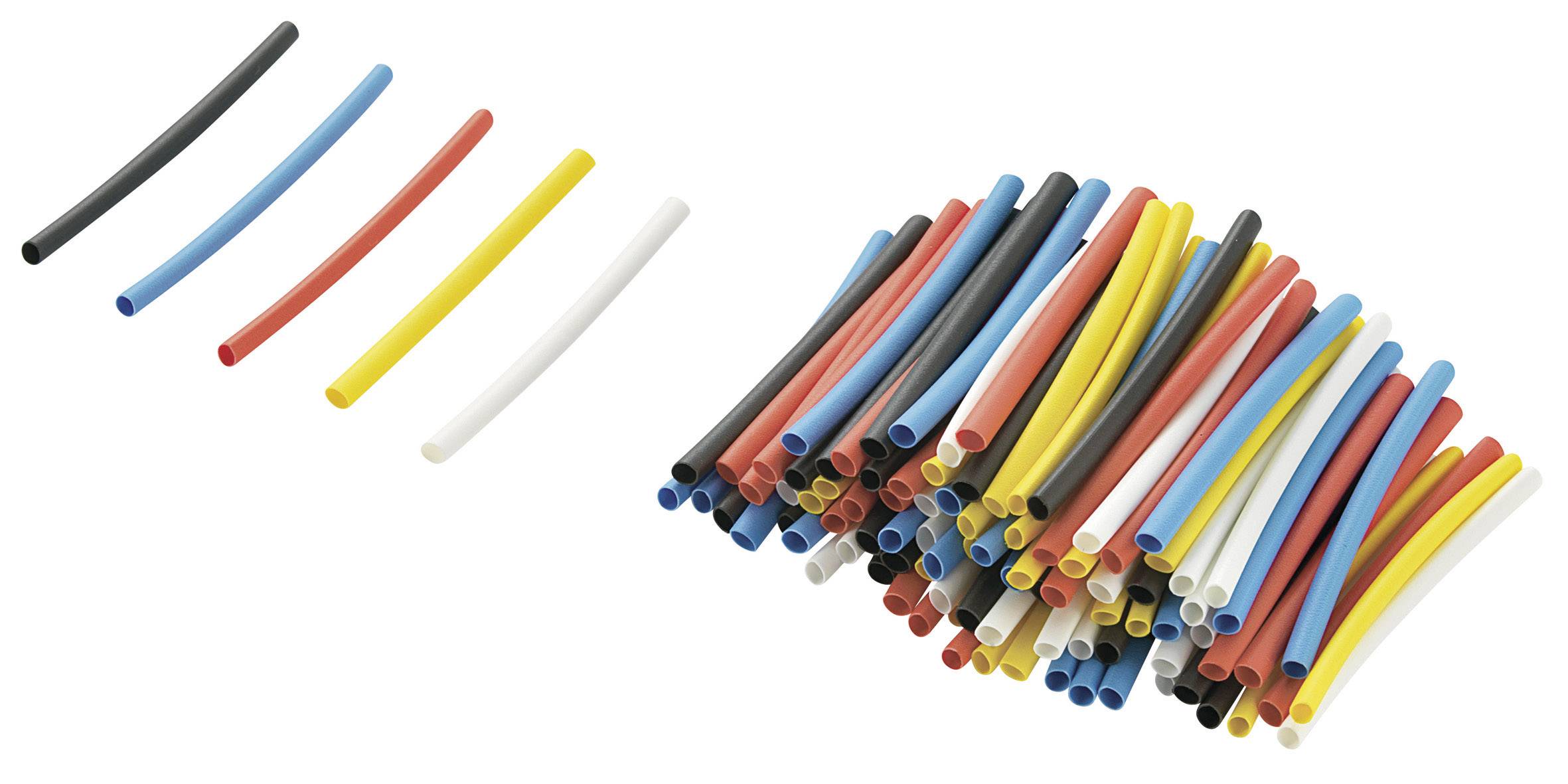 Комплект термоусадочних трубок TRU COMPONENTS 1570887 RPS2, 2:1, від 1,60 мм до 0,80 мм, 125 шт.