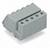 Szary, prostokątny złącz wtykowy z pięcioma otworami, odpowiedni do połączeń elektrycznych w urządzeniach elektronicznych.