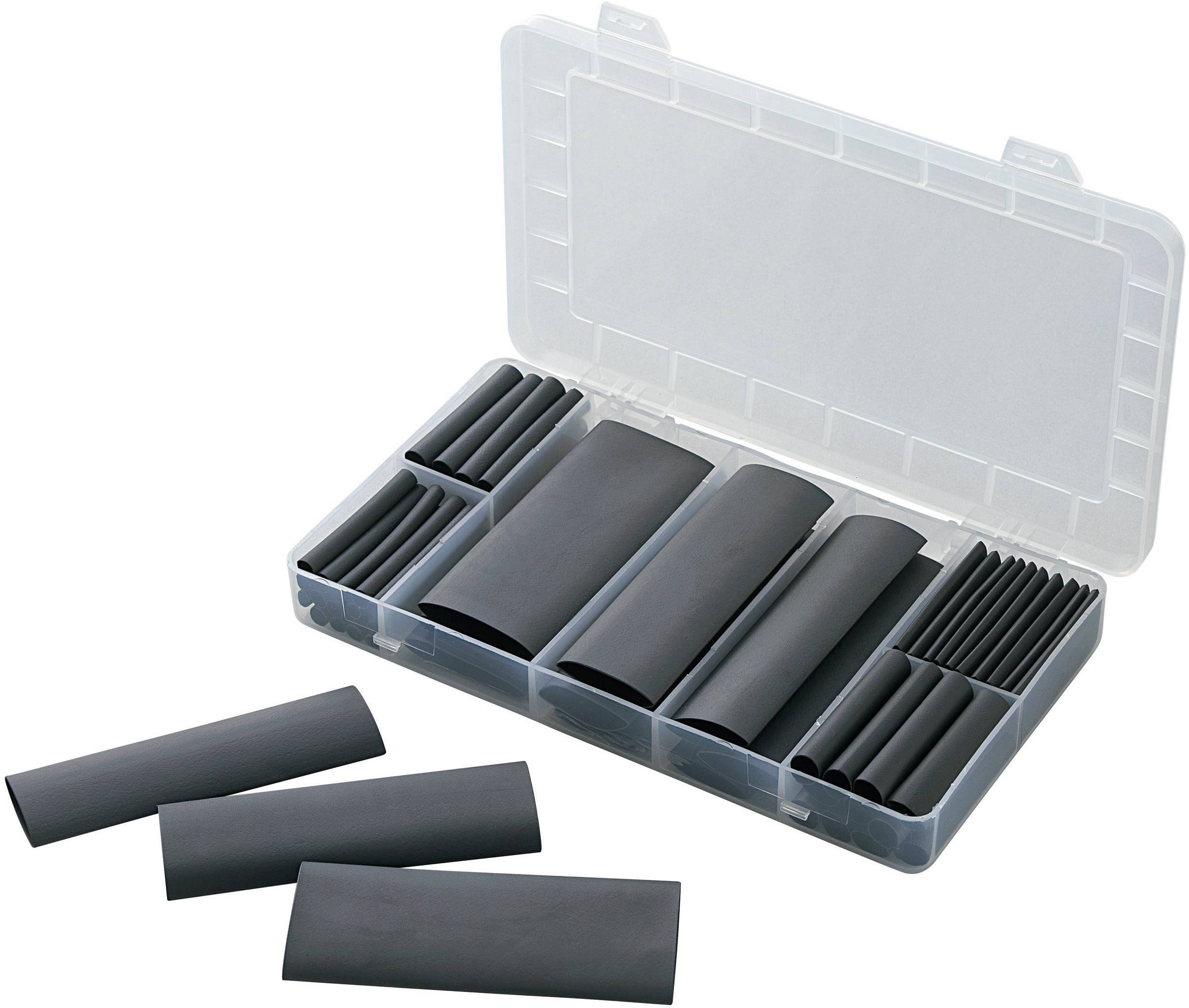 Комплект термоусадочних трубок TRU COMPONENTS 1566430, 4:1, 61 деталь