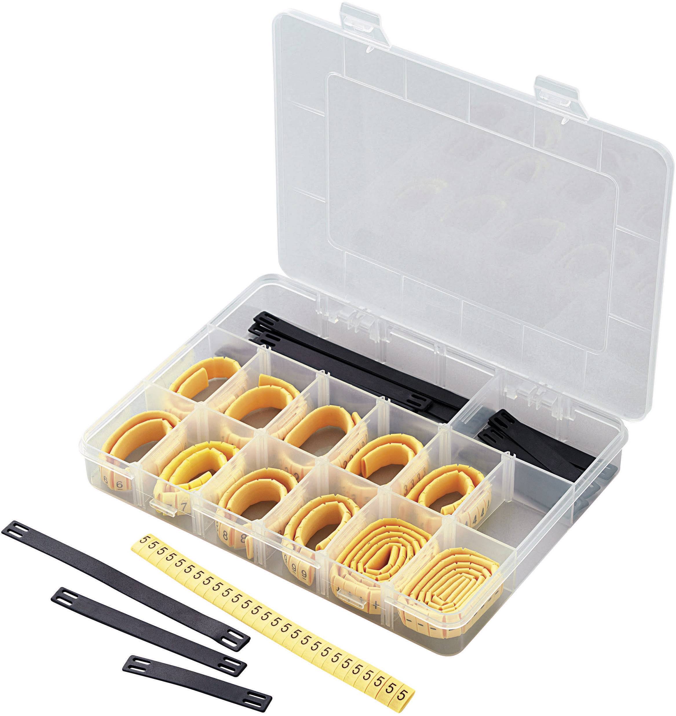 Маркувальний затискач з написом 0 - 9|L|N|R|S|T|+|- діапазон зовнішніх діаметрів від 2 до 5 мм 545005 ECMKS-3